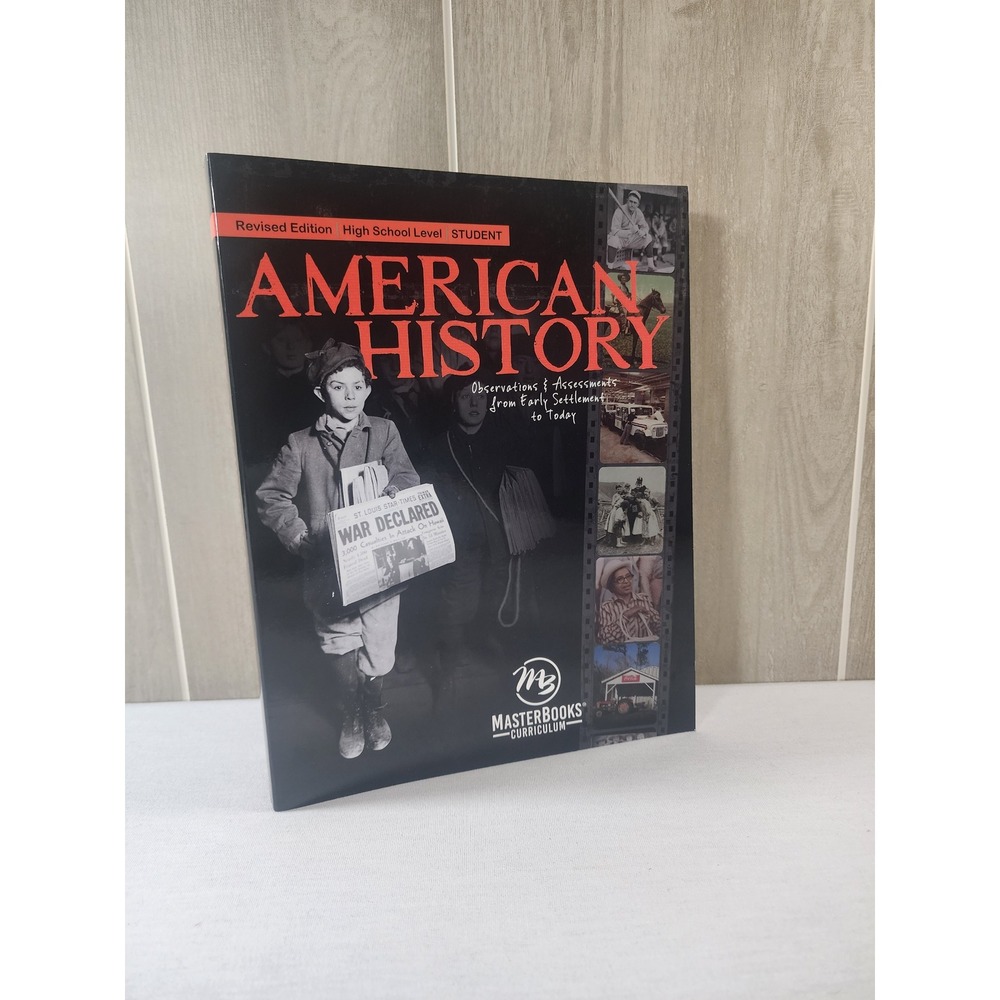 Master Books American History Textbook High School Student Text Revised Stobaugh